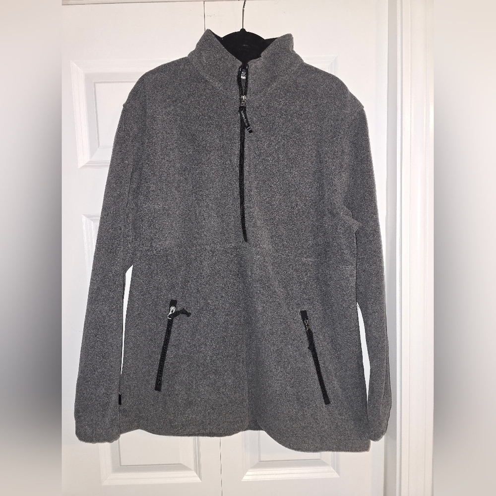 Charles River Apparel Gray Fleece Pullover